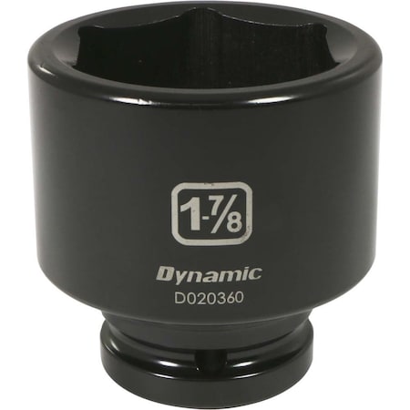 DYNAMIC Tools 3/4" Drive 6 Point SAE, 1-7/8" Standard Length, Impact Socket D020360